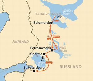 Russland - Russisch Karelien - Von St. Petersburg zum Ladoga- und Onegasee - Reiseverlauf